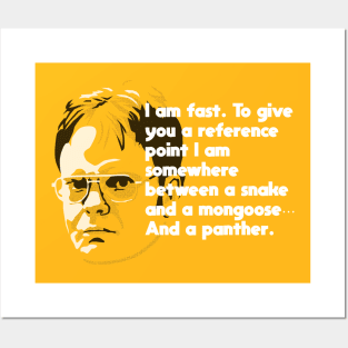 Dwight is Fast Posters and Art